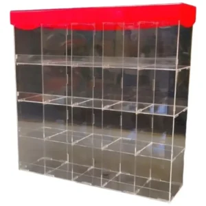 Exhibidor Tienda 20 Espacios Dulcero Acrílico 67x60x18cm
