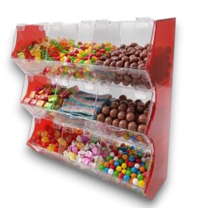 Dulcero Acrílico Exhibidor Dulces Tiendas 9 Espacios