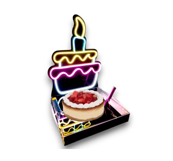 Base Pastel Flork Pastel Neón Acrílico Luz Neon Led 40x30cm - A LASER ...
