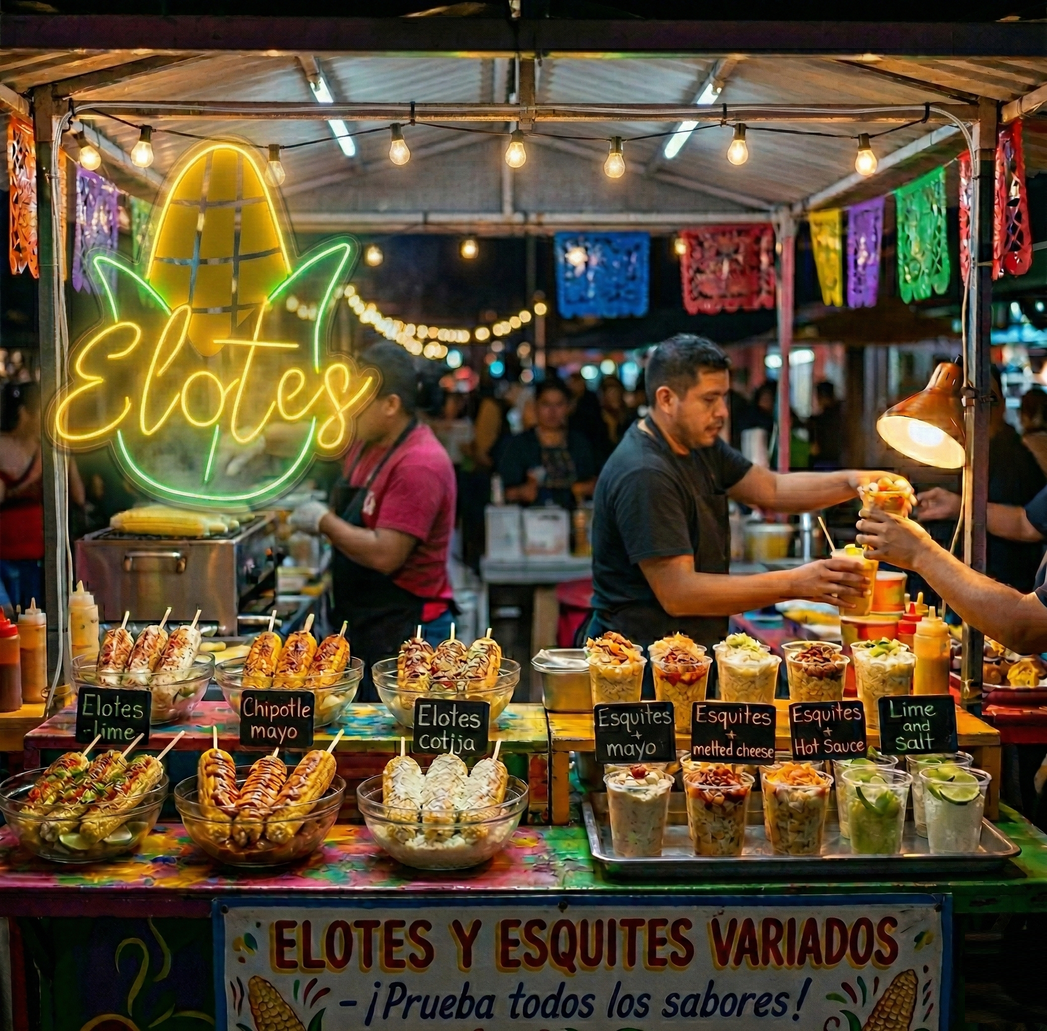 Letrero Luminoso Elotes Neón 50cm Elote - Image 3