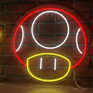 Letrero Luminoso Toad Hongo Mario Bros Luz Neón 40cm